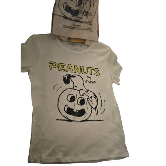 Peanuts Halloween Snoopy & Pumpkin Tee + Tote Bag Set – Size Medium (New) - Picture 4 of 7